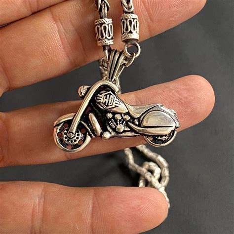 mens motorcycle necklaces|full body pendant motorcycle.